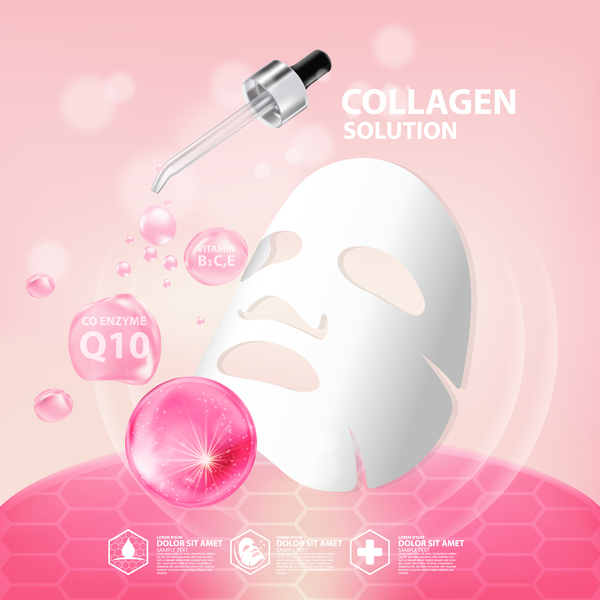 poster moisture masque collagen advertising 