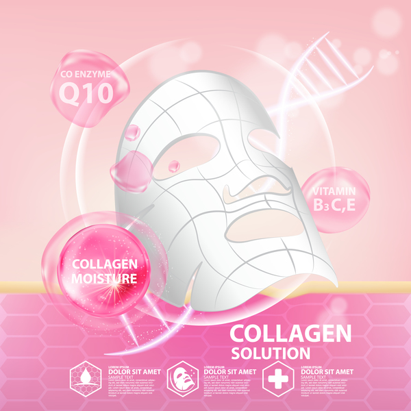 poster moisture masque collagen advertising 
