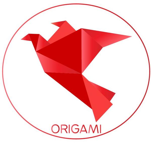 origami color bird 