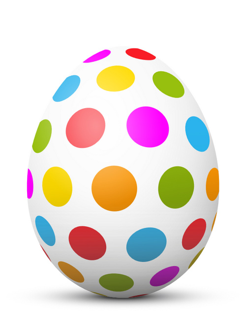 egg easter dot colored 