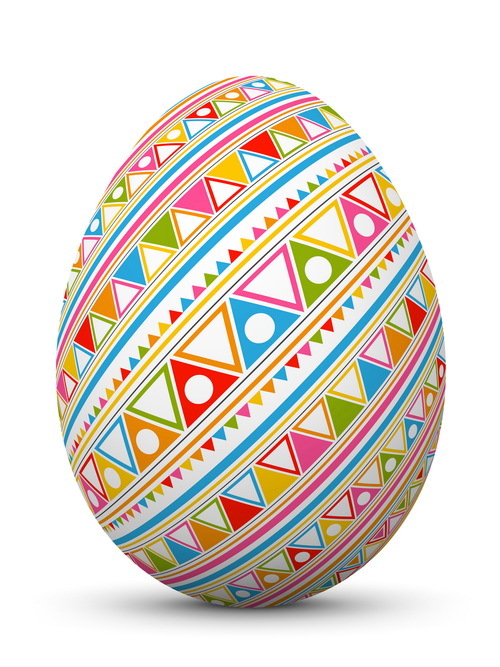 seamless pattern egg easter colored 