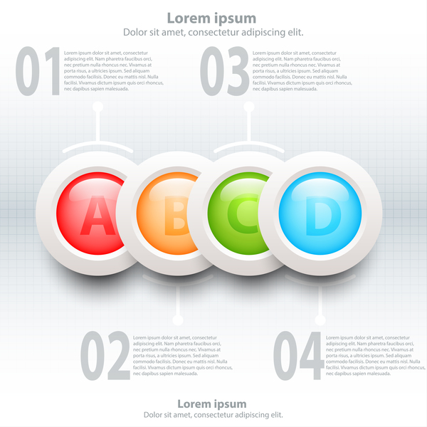 topics infographic colorful circles 