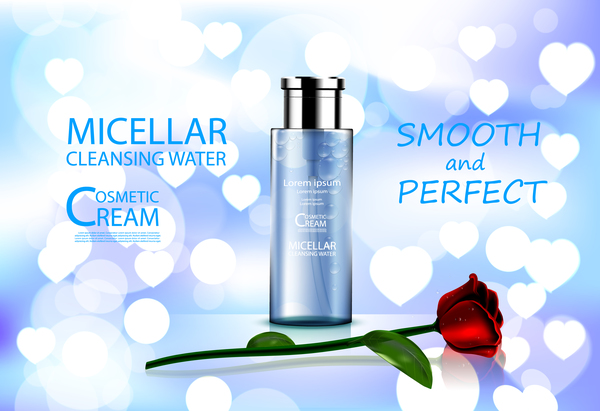 shape poster heart cosmetic adv 
