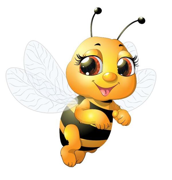 cute cartoon bee baby 