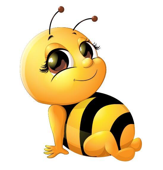 Cute cartoon bee baby vector 03 WeLoveSoLo
