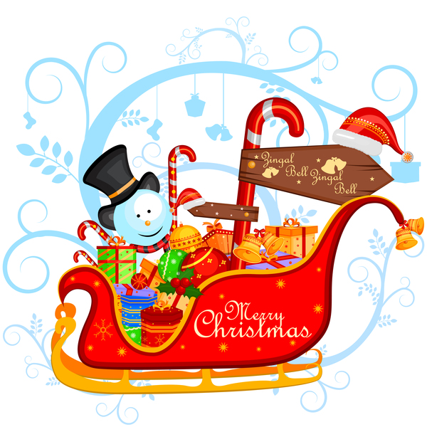Cute cartoon christmas card vector template 11 - WeLoveSoLo