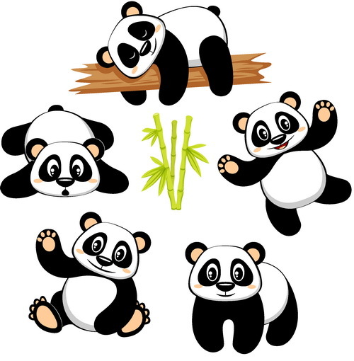 panda cute cartoon 
