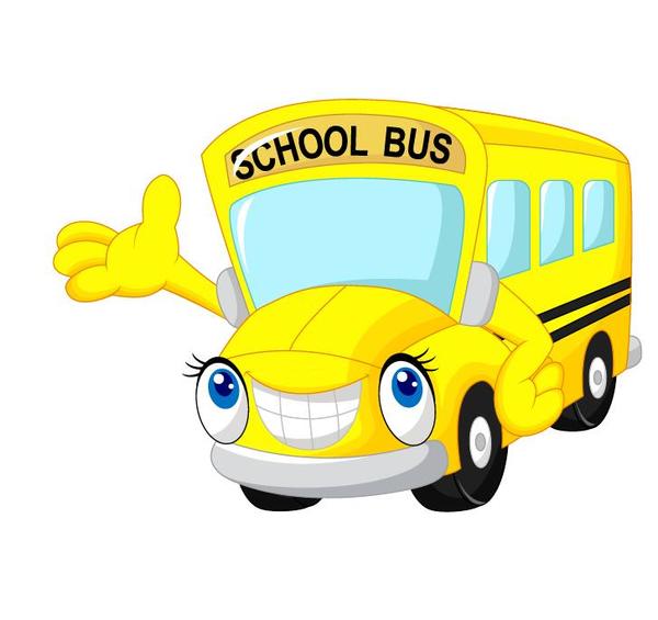 school cute cartoon bus 