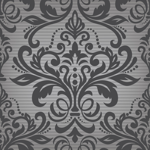vintage pattern dark damask 