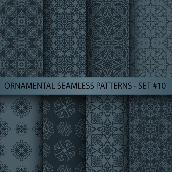 seamless pattern ornament dark 