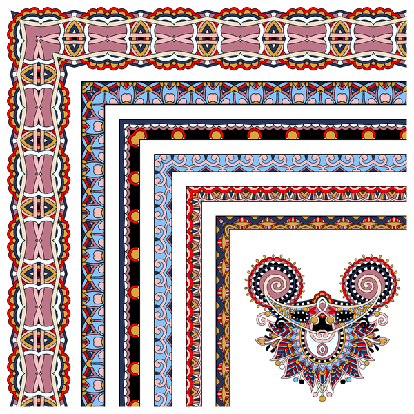 ethnic decorative corner border 