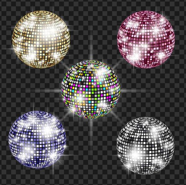 neon disco balls 