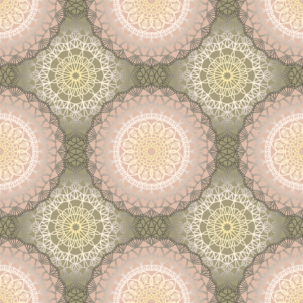 seamless pattern Mandala elegant 