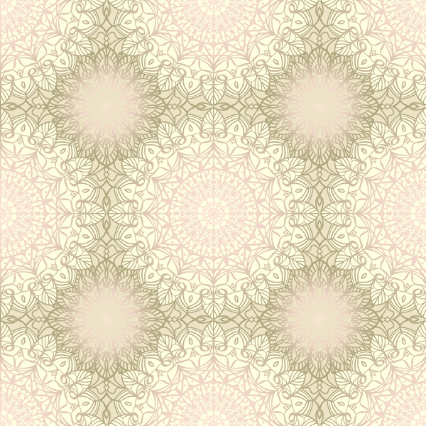 seamless pattern Mandala elegant 