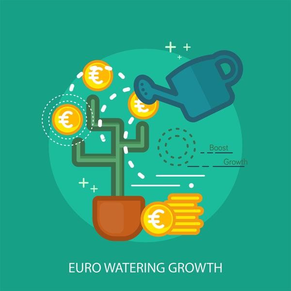 watering growth euro design Conceptual 
