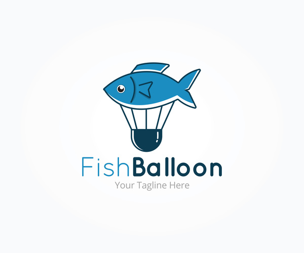 logo fish balloon  