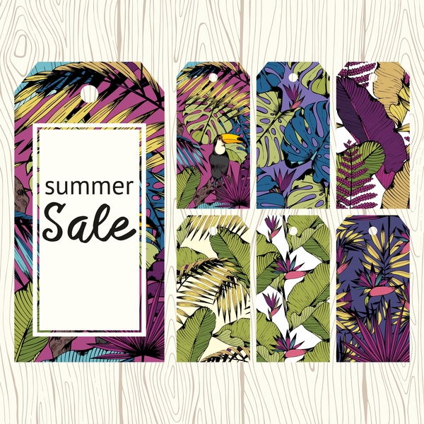 tags summer sale floral 