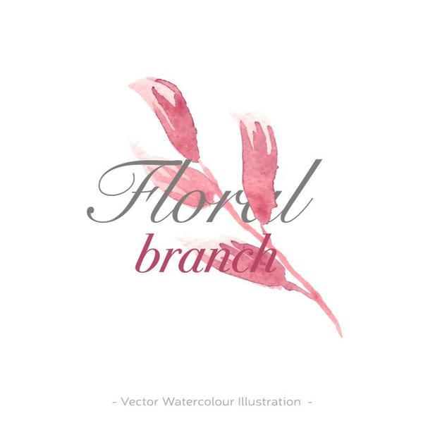 watercolor logo flower 