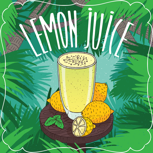 poster lemon juice fresh 