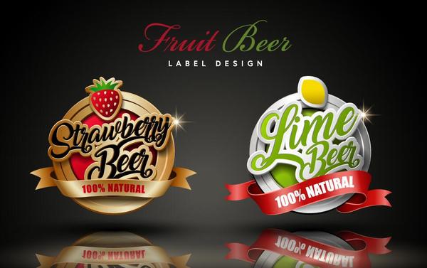 labels fruit beer 