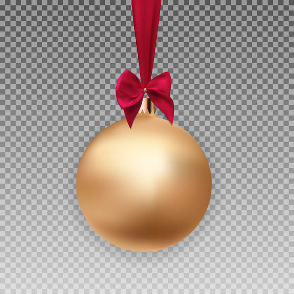 red golden christmas bow ball 