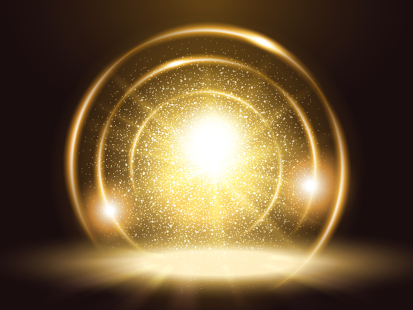 light golden effect circles 