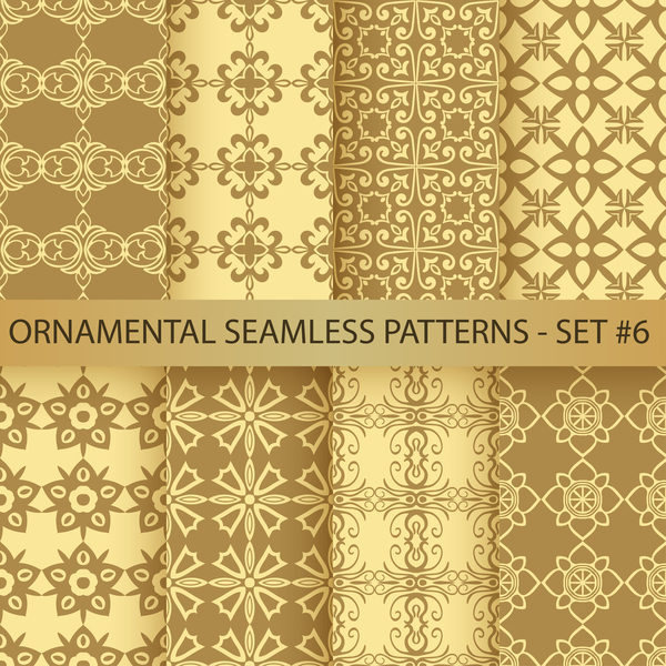 seamless pattern ornament golden 