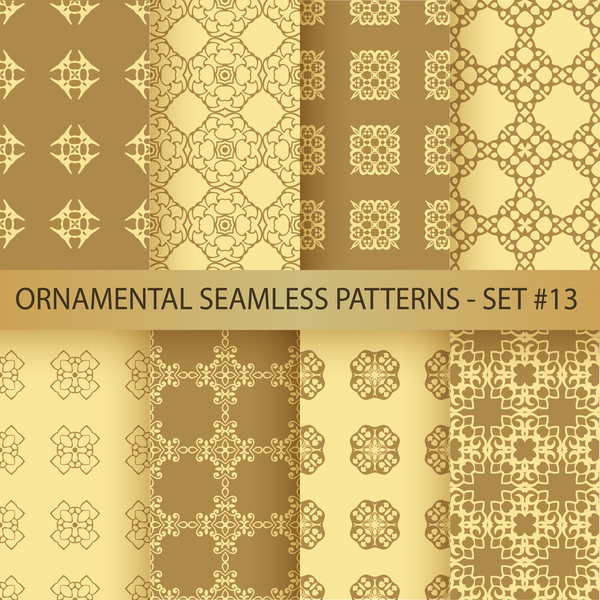 seamless pattern ornament golden 