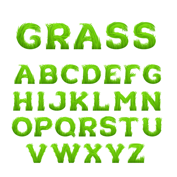 green grass green alphabet 