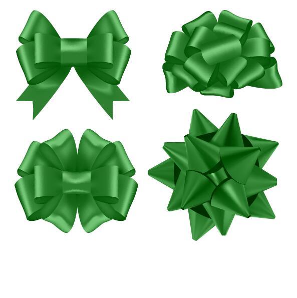 green floral bows 