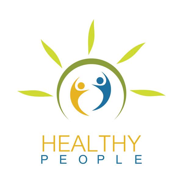 people logo health green  