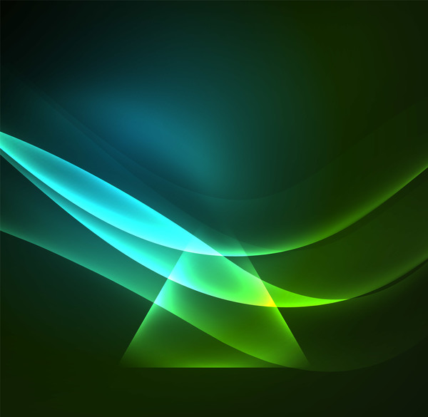 Green light effect abstract background vector 03 - WeLoveSoLo
