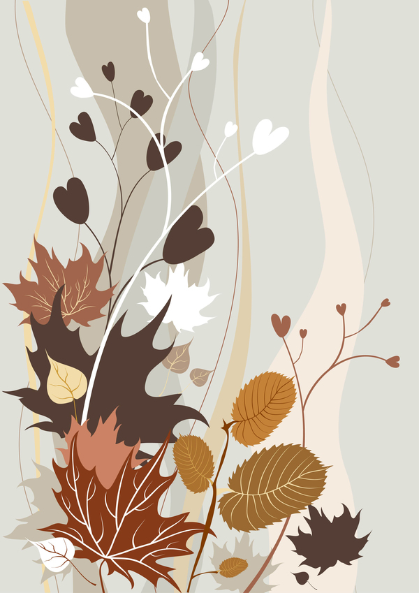 hand elegant drawn autumn 