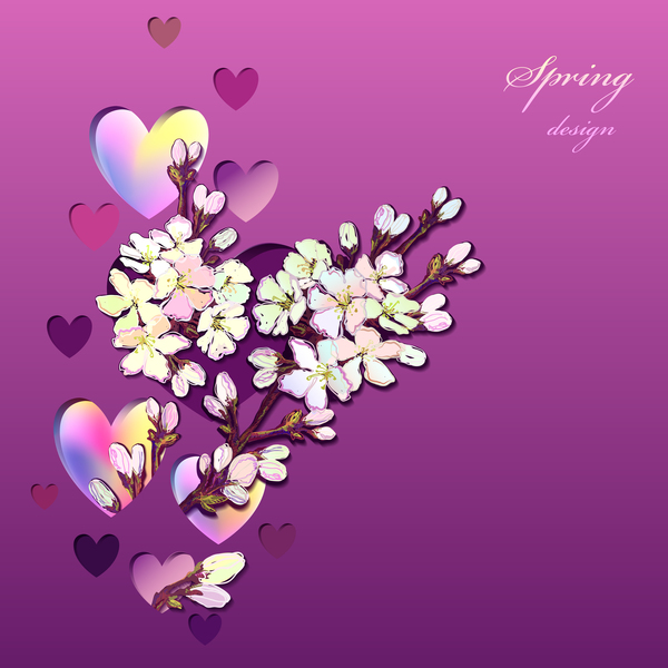 spring heart flower 