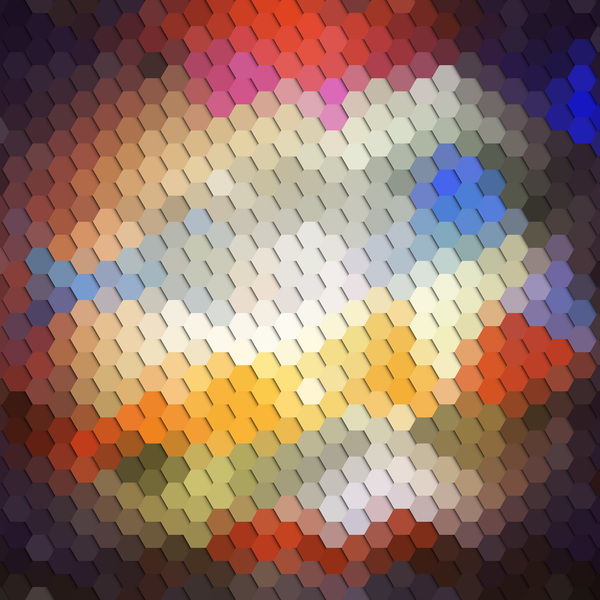 pattern hexagon blurs 