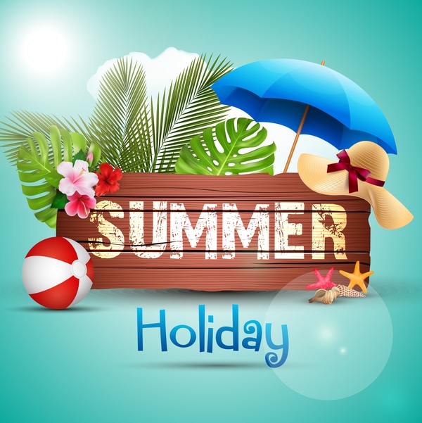 wooden summer sign holiday 