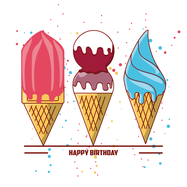 ice cream card birthday 