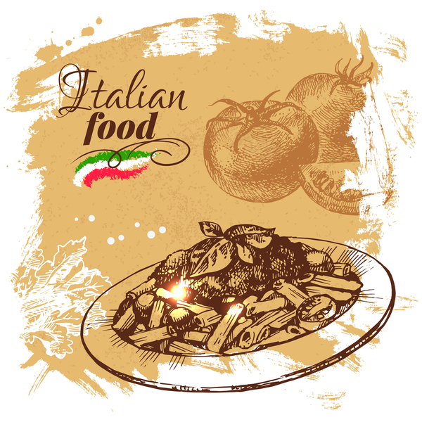 vintage poster italian food 