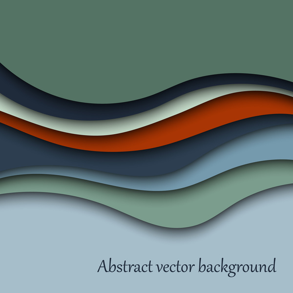 wavy layered abstract 