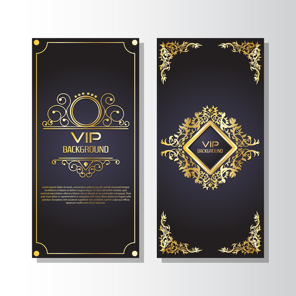vip vertical luxury card 