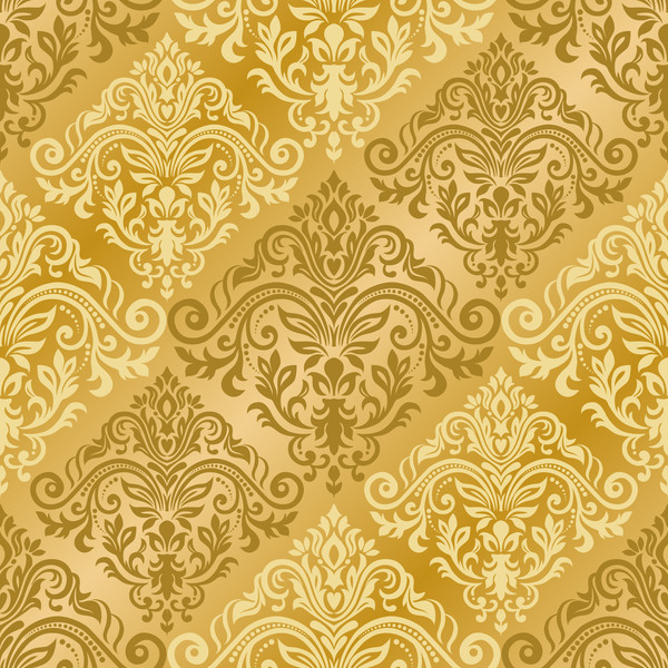 seampes pattern luxury golden damask 