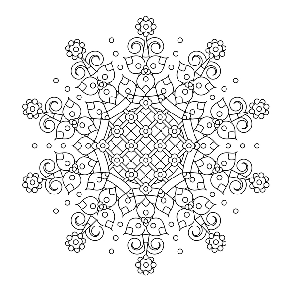 pattern Mandala drawn decorative 