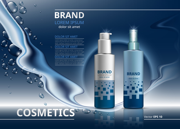 poster modern cosmetic advertising 