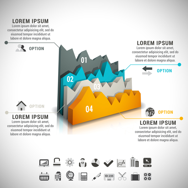 modern infographic design business 