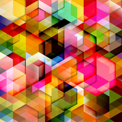 shapes multicolor geometric 