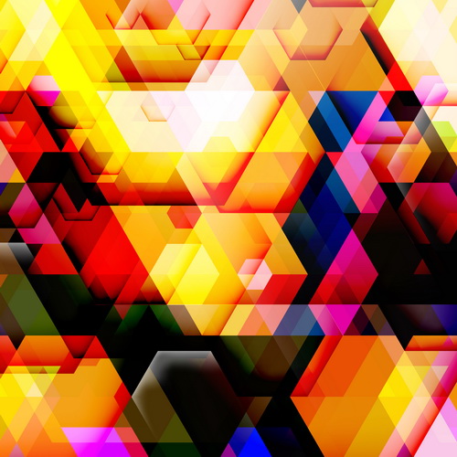shapes multicolor geometric  
