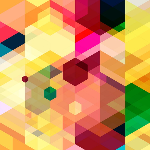 shapes multicolor geometric 
