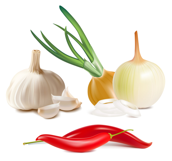 pepper onion garlic 
