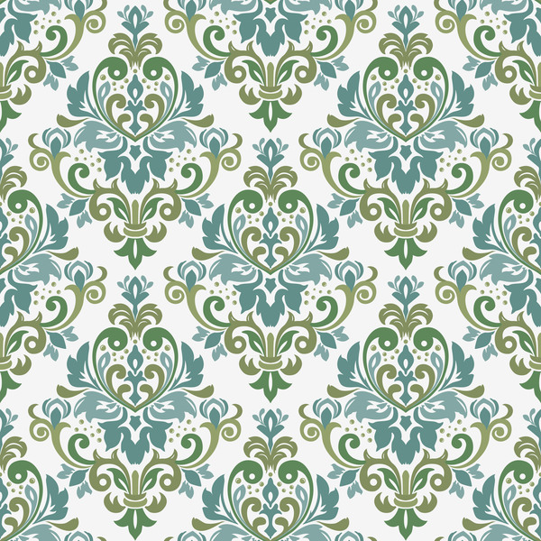 seamless pattern ornament ornage damask 