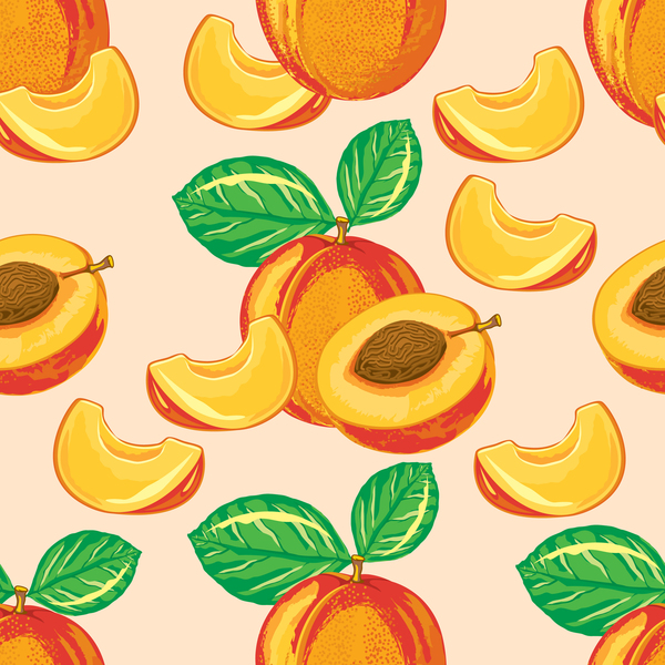 seamless peach pattern 